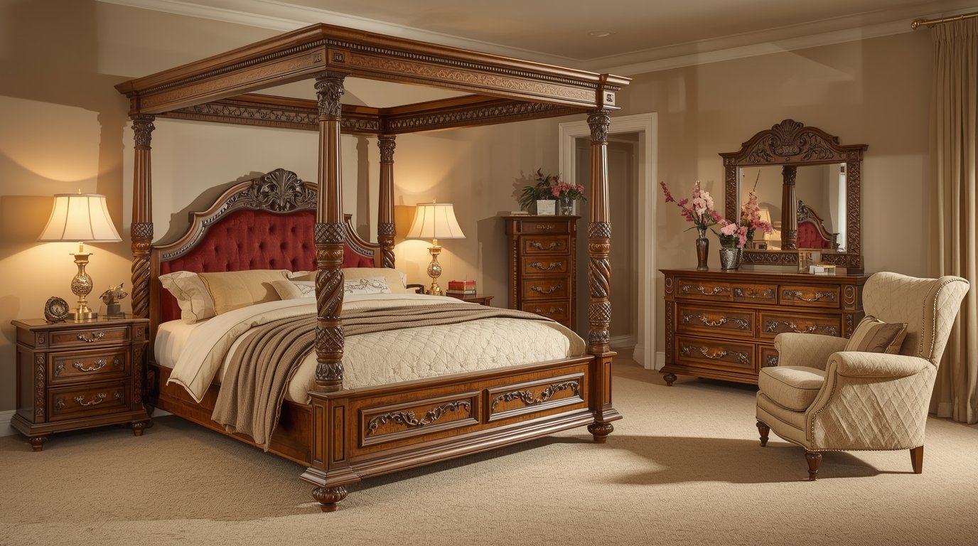 Handcrafted bedroom furniture set by Squibmlix