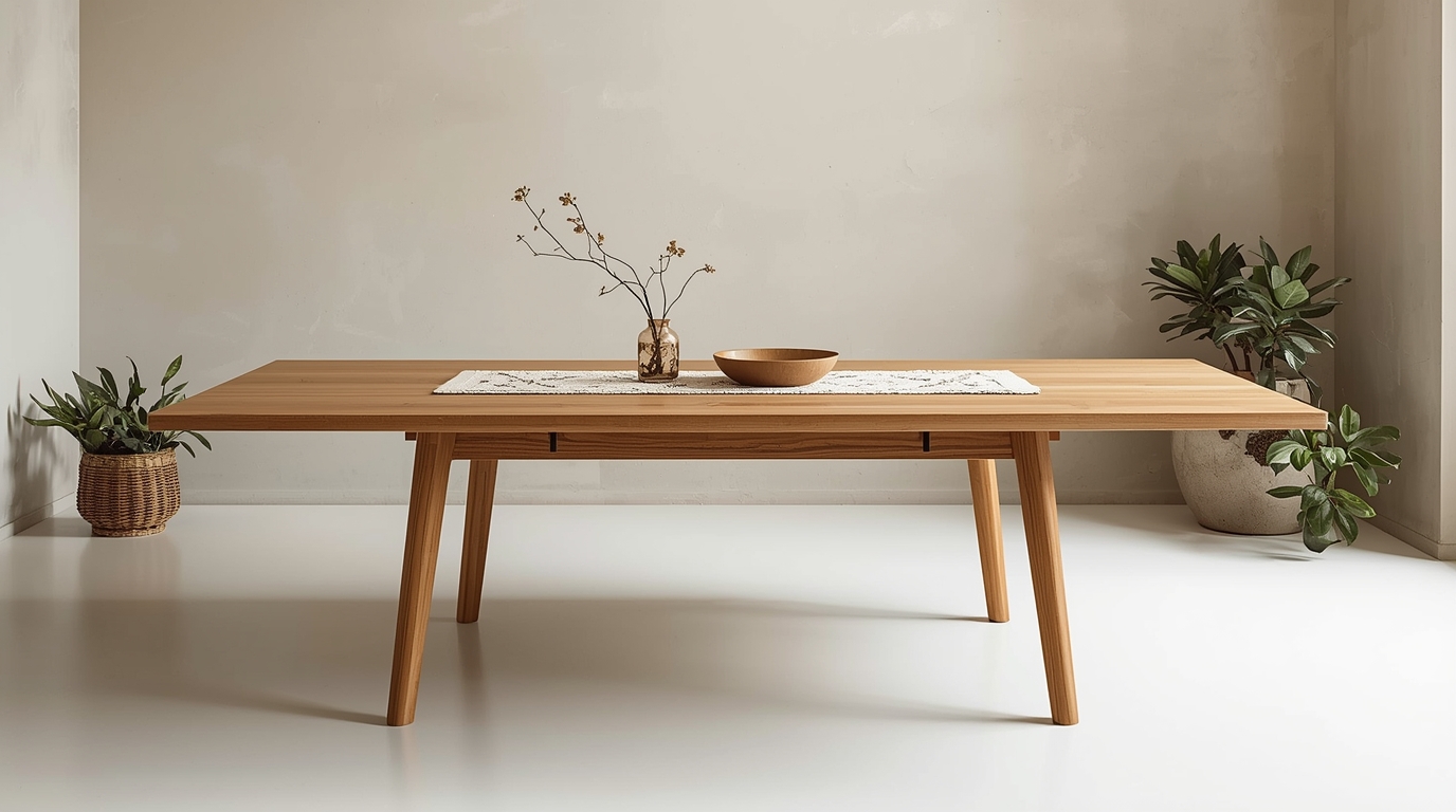 Contemporary Oak Extension Table by Squibmlix